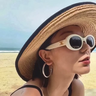 Mắt kính râm mát nữ nam thời trang chống tia UV mắt vuông phong cách Ulzzang đẹp sang trọng HANASO 003