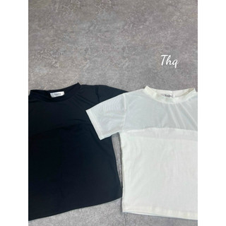 Áo thun lưới trơn cộc tay Phối zip trơn dáng Crop ôm