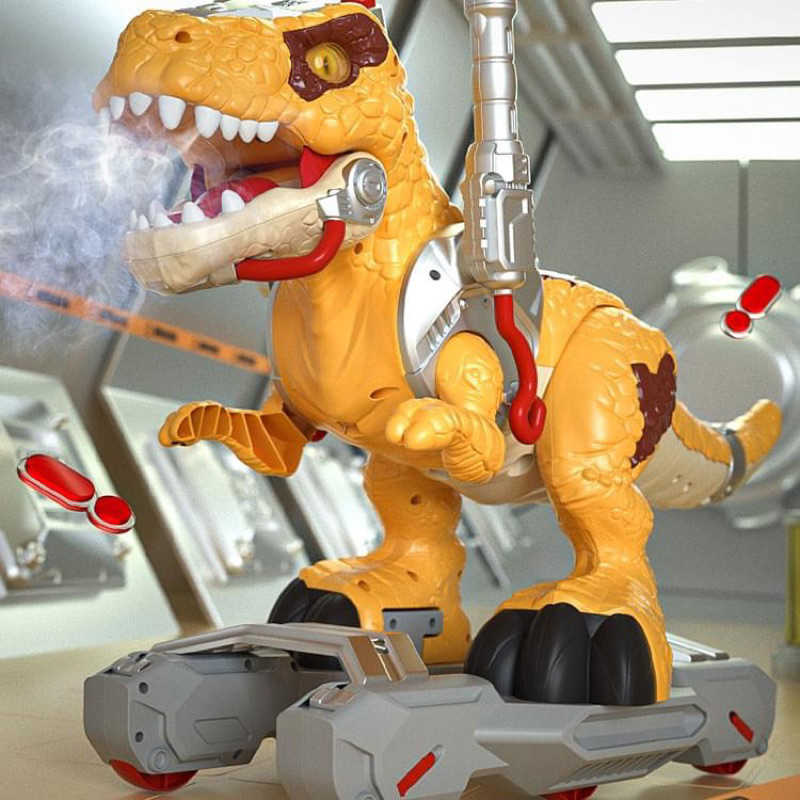 Xe Đồ Chơi Khủng Long Tyrannosauru Rex Xe chòi chân cỡ lớn nhả