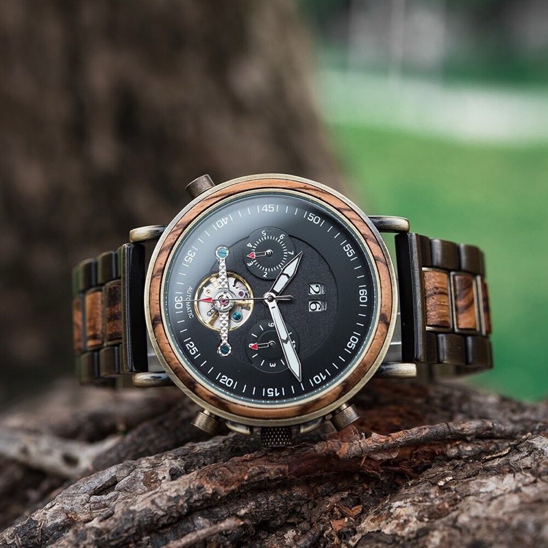 Đồng hồ đeo tay nam vỏ gỗ WoodWatch GT37 ( HOT )