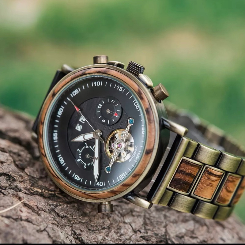 Đồng hồ đeo tay nam vỏ gỗ WoodWatch GT37 ( HOT )