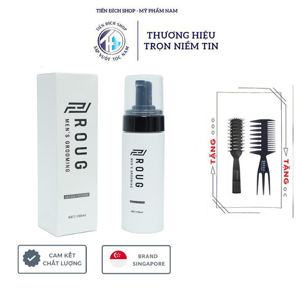 Gôm xịt tóc Roug Hair Spray 250ml, Sáp vuốt tóc nam Roug Matte, Matt ...