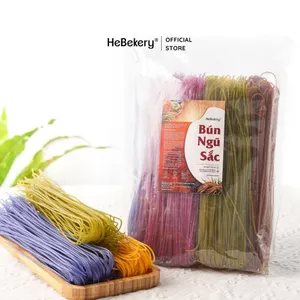 Bún Ngũ Sắc Tự Nhiên Từ Rau Củ 5 Vị - Bún Rau Củ Màu Ăn Kiêng Healthy HeBekery by HeBe