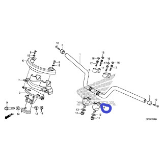 chân dưới kẹp ghi đông pcx 125 150 2011 2013 2015 2017 2019 2020 ( giá 1 cái )