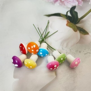 Phụ kiện tiểu cảnh nấm mini đủ màu Mầm Nắng Garden lỗi 1 đền 1
