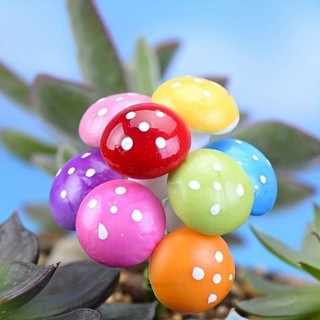Phụ kiện tiểu cảnh nấm mini đủ màu Mầm Nắng Garden lỗi 1 đền 1