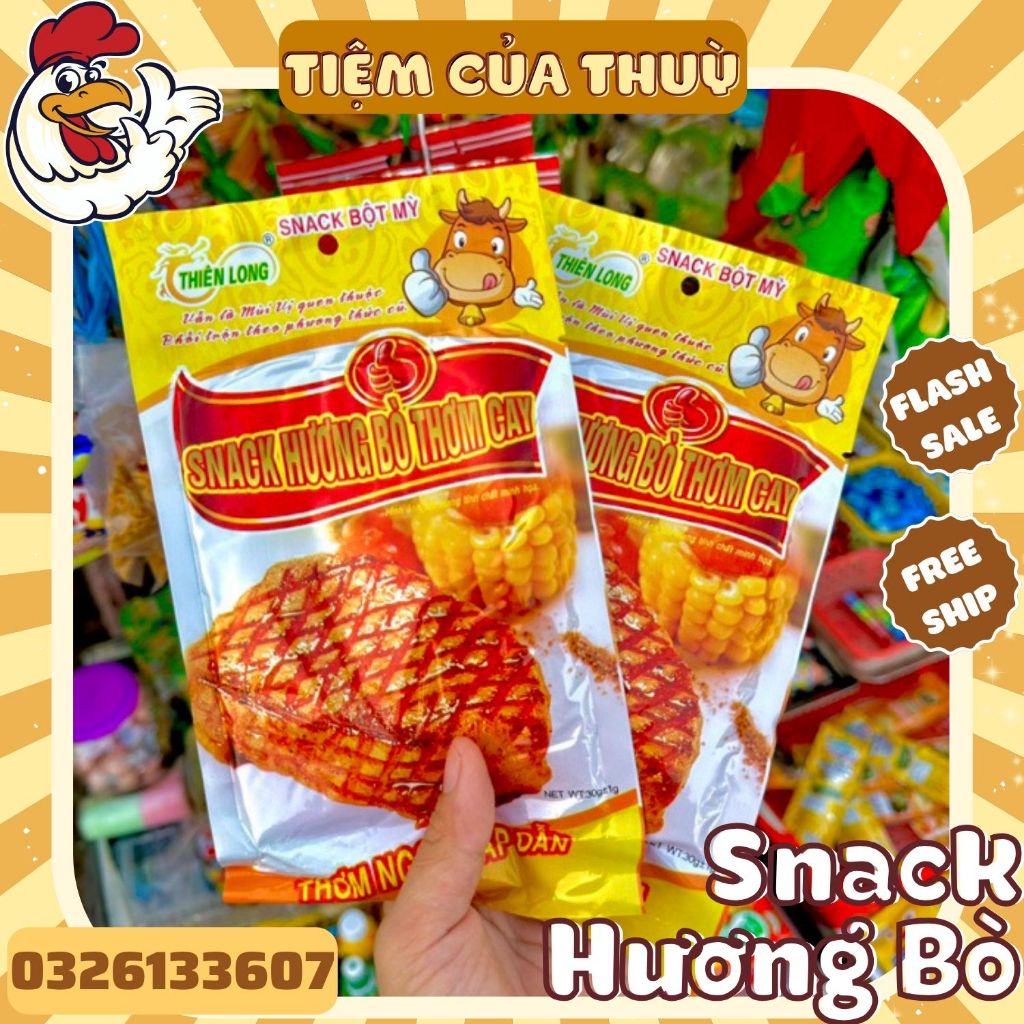 5 Gói Snack Bò Miếng Thơm Cay, đồ ăn vặt Hằng Đại, Que Tăm Cay Cổng ...