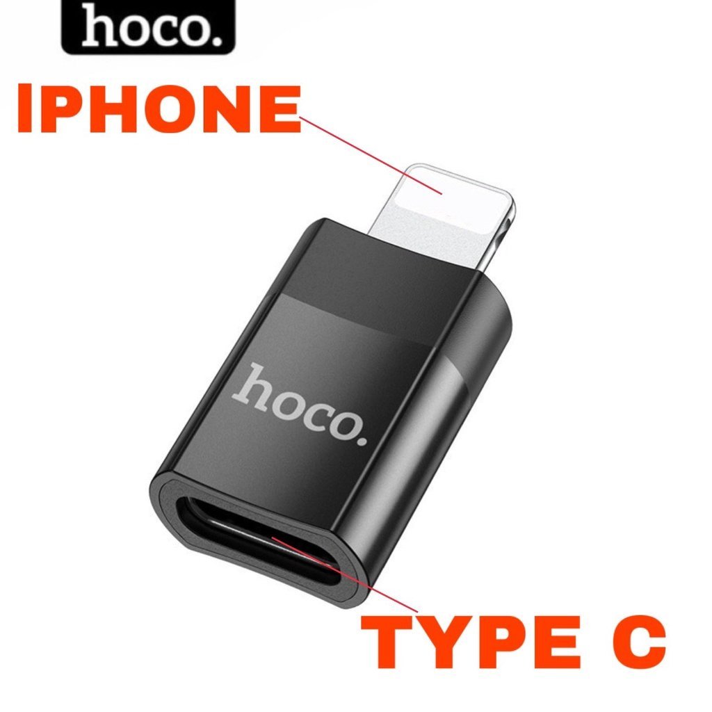 Đầu chuyển đổi type c sang ios chính hãng Hoco jack chuyển ios to typec ...