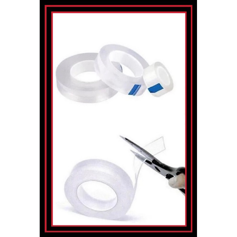 BĂNG DÍNH 2 MẶT TRONG 3CM, DÀI 3M - VPP QUỐC HUY