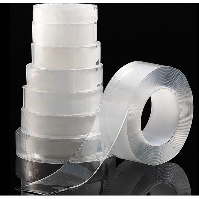BĂNG DÍNH 2 MẶT TRONG 3CM, DÀI 3M - VPP QUỐC HUY
