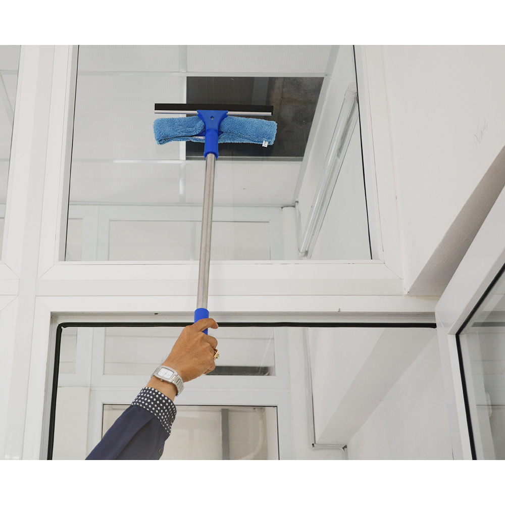 [HỎA TỐC](KHÔNG CÁN INOX) Bộ Lau kính 2 Trong 1 Cầm Tay Homeinno