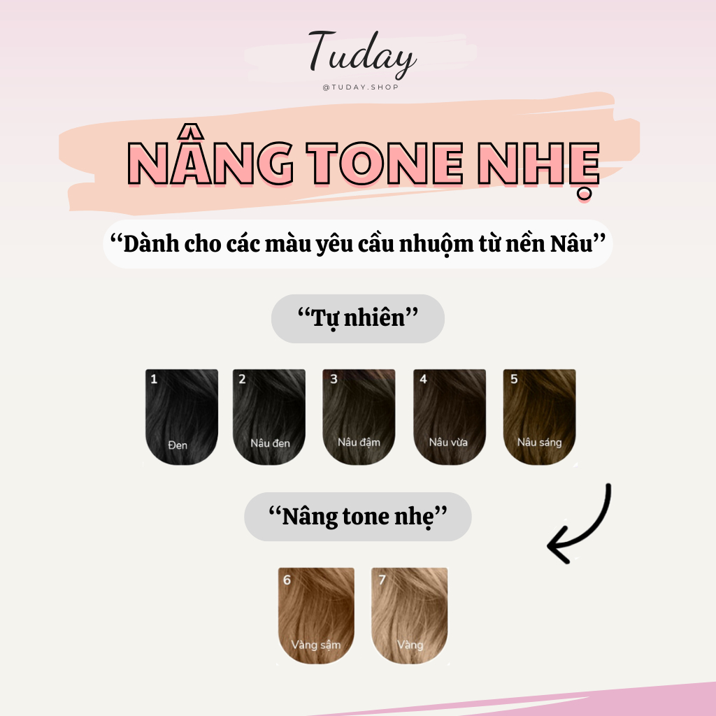 Thuốc NÂNG TONE Tóc - Nâng Tông Sáng, Nâng Nhẹ, Nâng Mạnh, Hỗ Trợ Nhuộm Tóc Chuẩn Màu | Tudayhair, Tudayhairs