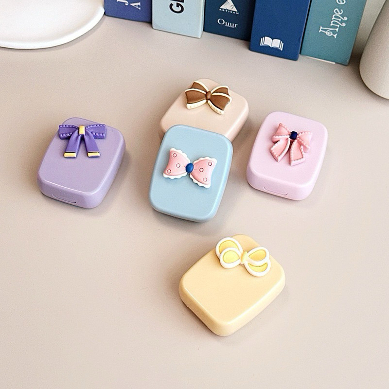 khay gương mini hình nơ nhiều màu Muneyes