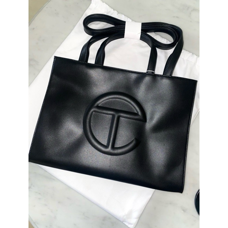 CHÍNH HÃNG - TÚI TELFAR BLACK BAG - MEDIUM M SIZE (38x28x13cm