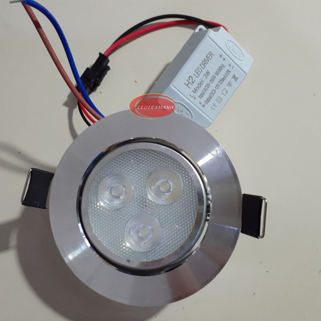 Đèn led âm trần 3W H2 lỗ khoét 65mm chiếu điểm | Shopee Việt Nam