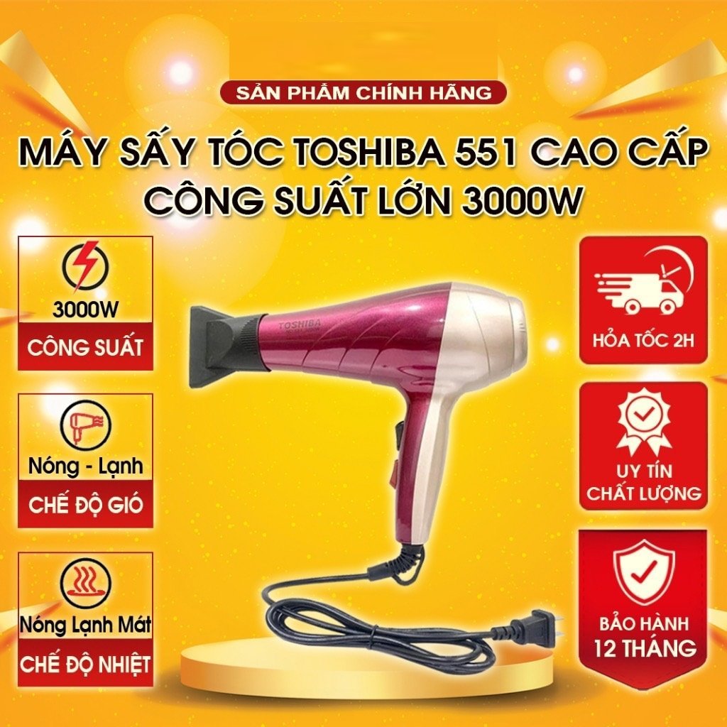Máy sấy tóc Model 551 công suất cực đại 3000W