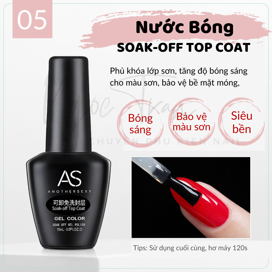SOAKOFF TOP COAT Nước Bóng Sơn Gel Chai Chức Năng Shopee Việt Nam