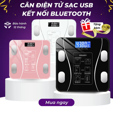 Cân Điện Tử sức khoẻ Kết Nối Bluetooth Phân Tích Chỉ Số Cơ Thể - Cân Sức Khỏe phân tích chỉ số cơ thể hàng chính hãng