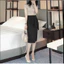 Chân váy công sở sở 2 lớp cao cấp phối dây dài 60cm qua gối, có bigsize, vải đẹp may kĩ mặc tôn dáng_CV29