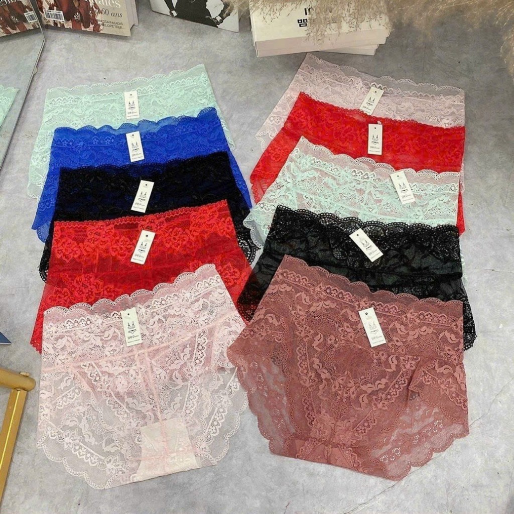 COMBO 5 Quần Lót Nữ QUÂN Ren Cao Cấp Loại 1 Mềm Mại,cực kì xinh ( QUẦN REN) Lưng Cao Giúp Gọn Bụng