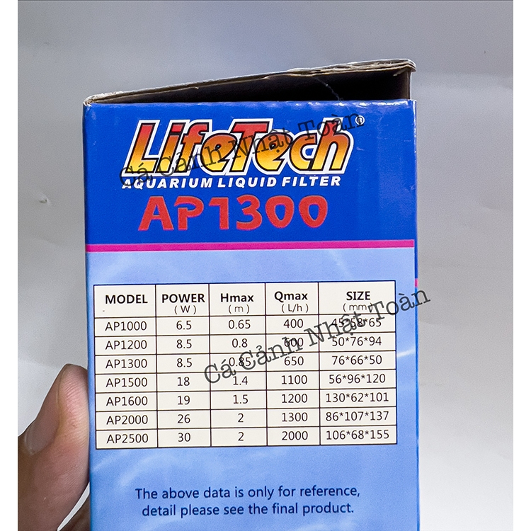 Máy Bơm Nước Bể Cá Lifetech Ap1300 (8,5w)