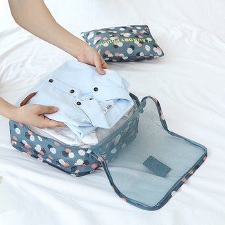 set 6 túi du lịch xếp gọn hành lý cá nhân, túi đựng đồ du lịch tiện dụng