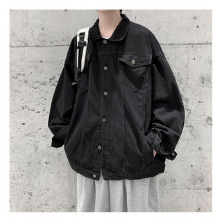 Áo Khoác Jeans Unisex In Jacket Màu Đen ,Xanh