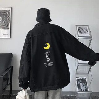 Áo Khoác Jeans Unisex In Jacket Màu Đen ,Xanh
