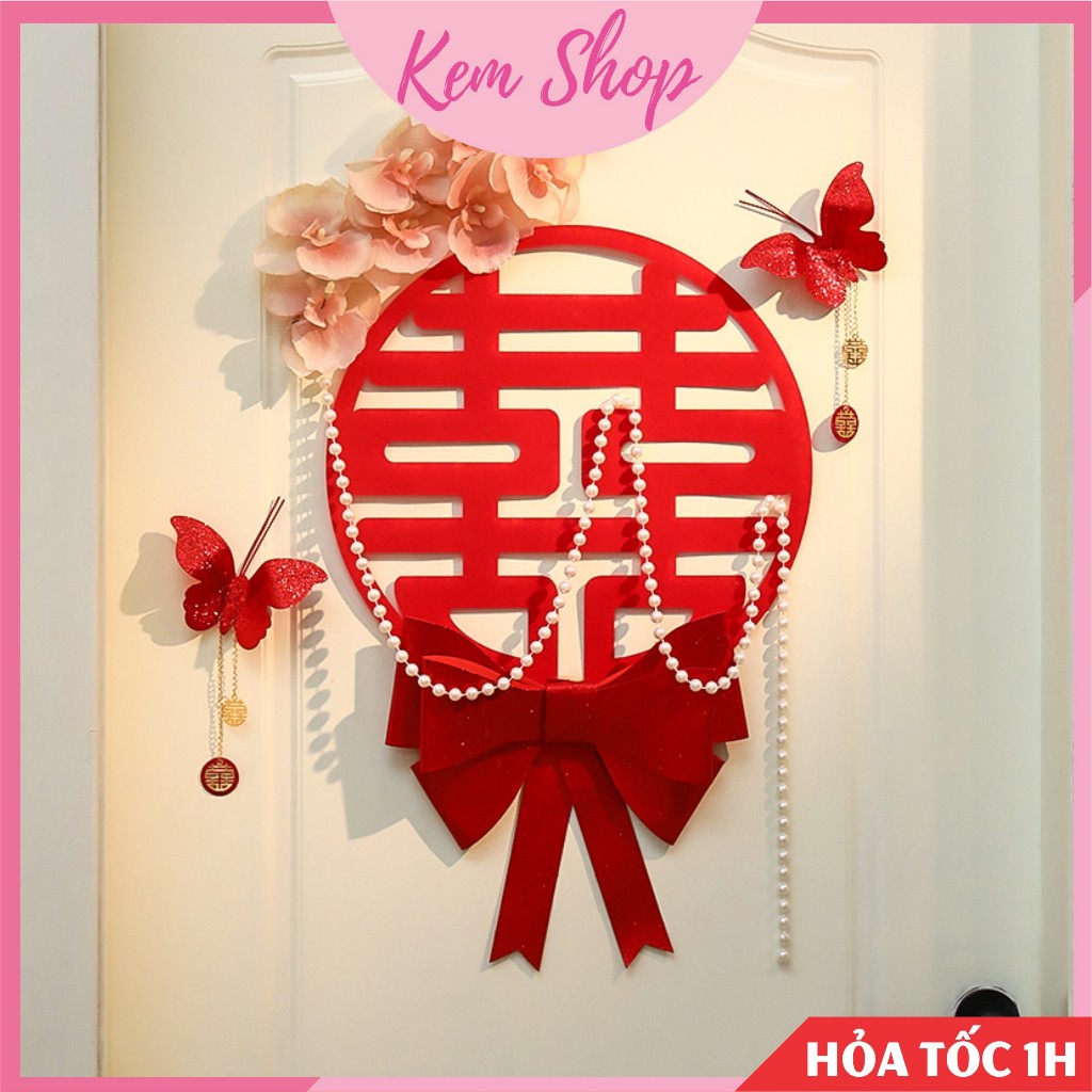 Chuỗi dây hạt ngọc trai giả dùng trang trí tiệc cưới, trang trí hoa - Kem Shop K376