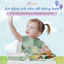 Bộ Ăn Dặm Silicone IQKAO B4XH Cho Bé – Combo Bát, Khay, Yếm, Thìa, Cốc Ăn Dặm An Toàn Không BPA