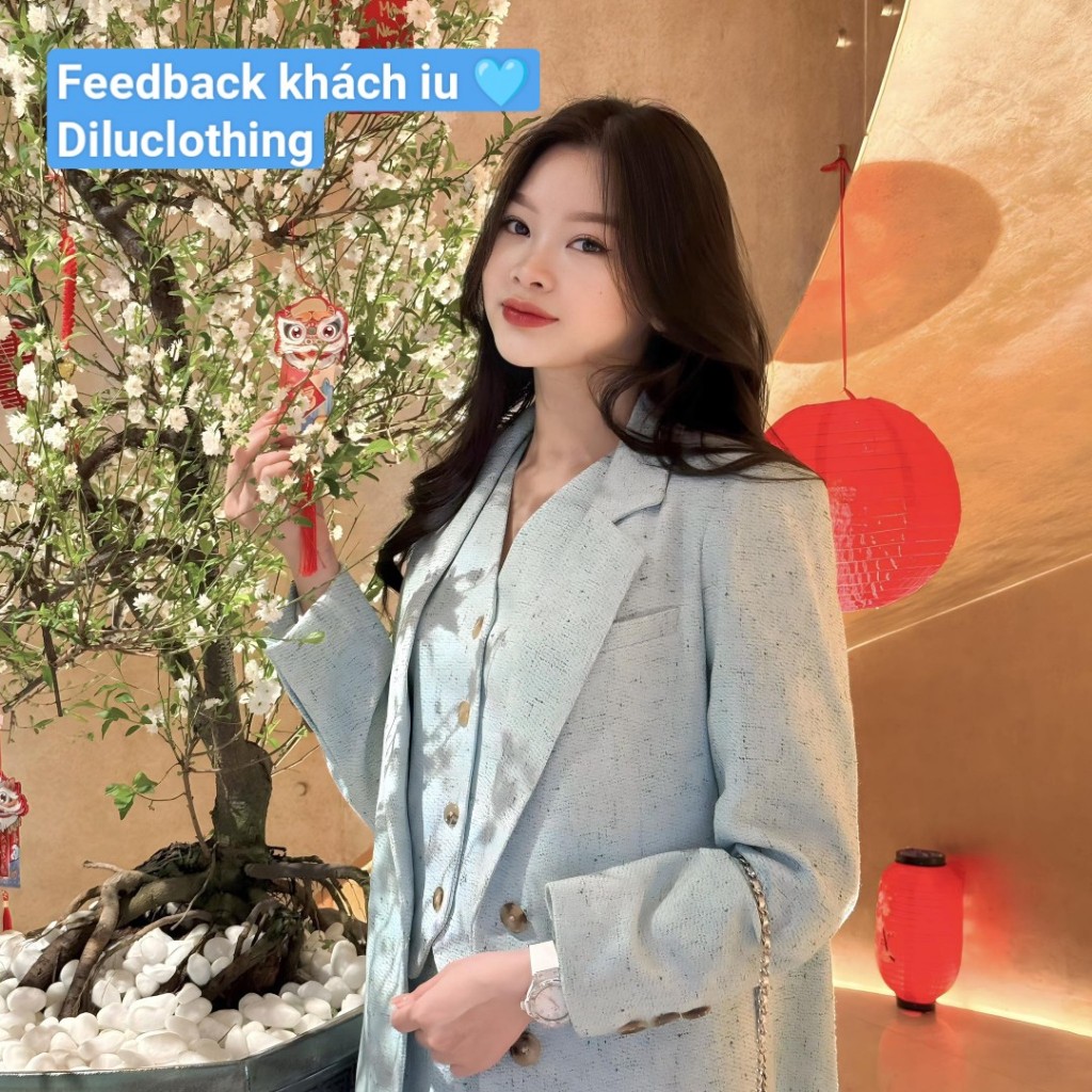 Bộ - Áo blazer nữ kèm gi lê & chân váy [MAY THEO SỐ ĐO] - chất liệu cao cấp, 2 lớp, lót lụa mềm, ĐỦ MÀU