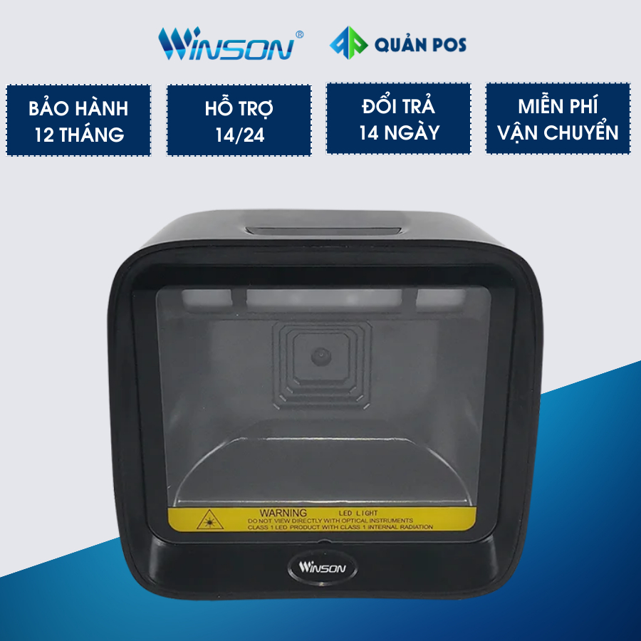 Máy quét mã vạch để bàn đa tia Winson Wai 6780 siêu nhạy, tiết diện ...