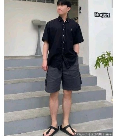 (Sale) Quần short kaki suông rộng túi hộp Jemut* xuất hàn - dư xịn (65-90kg)