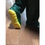 Ủng đi cấy ngắn Hoa San đế vàng cứng size 35 - 42 - ủng hái rau,ủng lửng đến đầu gối đế cứng