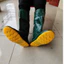 Ủng đi cấy ngắn Hoa San đế vàng cứng size 35 - 42 - ủng hái rau,ủng lửng đến đầu gối đế cứng