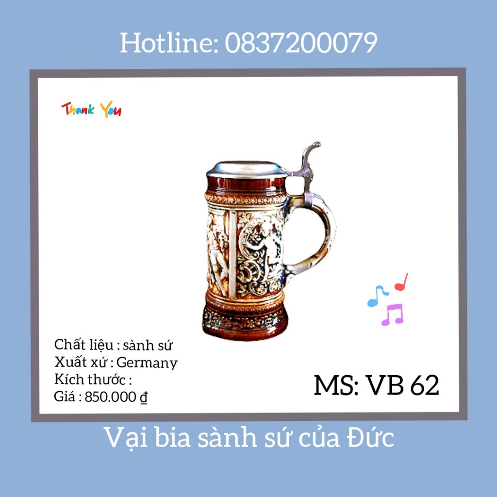Cốc uống nước,Ca uống bia bằng sành sứ có quai cầm, cốc uống nước có ...
