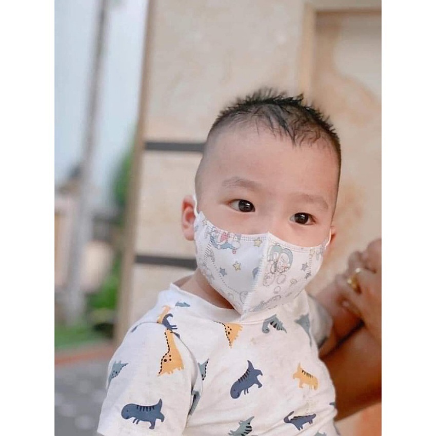 Thùng 100 chiếc khẩu trang trẻ em 5D kháng khuẩn