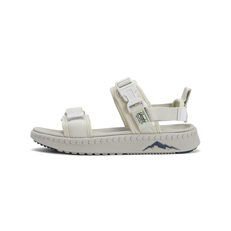 Ảnh Sandal Unisex Genki Màu Kem Quai Ngang Đế Cao Su Thời Trang Sport YK278 3