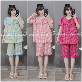 Bộ bầu - bộ sau sinh - BỘ LỬNG ĐŨI THÁI KẺ CỔ LÁ  DÂY BUỘC NƠ - 5 Màu { Freeship }