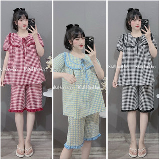 Bộ bầu - bộ sau sinh - BỘ LỬNG ĐŨI THÁI KẺ CỔ LÁ  DÂY BUỘC NƠ - 5 Màu { Freeship }