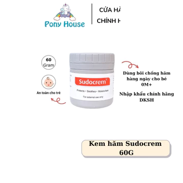 Kem Hăm Sudocrem Baby Care Cream Phòng Chống Hăm Tã Cho Bé Từ Sơ Sinh 60g Date 2027