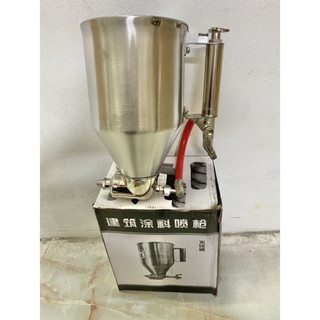 Phễu phun sơn sần, phun tạo gai, phun gấm - bình inox xịn