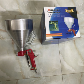 Phễu phun sơn giả gai, phun sần,gấm cốc 6 lít bình nhôm