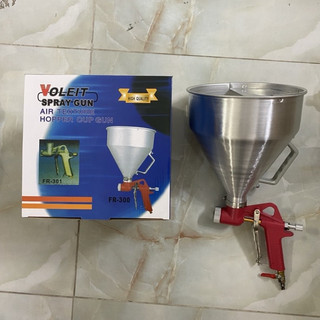 Phễu phun sơn giả gai, phun sần,gấm cốc 6 lít bình nhôm