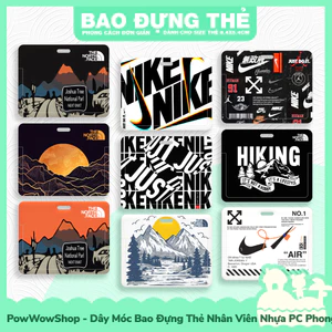 Dây Đeo Thẻ / Bao Thẻ Nhân Viên Ngang Nhựa ABS Phong Cách Thể Thao Famous Brand Năng Động