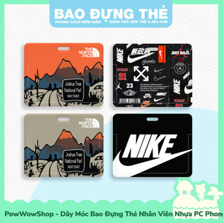 [Sẵn VN - Hỏa Tốc] Dây Đeo Thẻ / Bao Thẻ Nhân Viên Ngang Nhựa ABS Phong Cách Thể Thao Famous Brand Năng Động