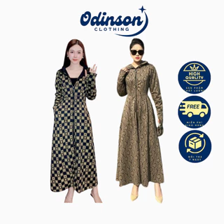 Áo Chống Nắng Nữ Toàn Thân Cao Cấp Dáng Dài Chùm, Áo Chống Nắng Toàn Thân Siêu Đẹp Chất UMI Lạnh Dày Dặn Siêu Thoáng Mát