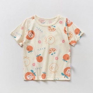Áo Thun Cotton Mùa Hè Mềm Mịn, Thoáng Mát, Phong Cách Hàn Quốc Cho Bé Trai Bé Gái