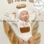 Set bộ body dài tay, ngắn tay cover Bánh Mỳ kèm mũ TẶNG TẤT TRẮNG cho em bé từ 5-13kg