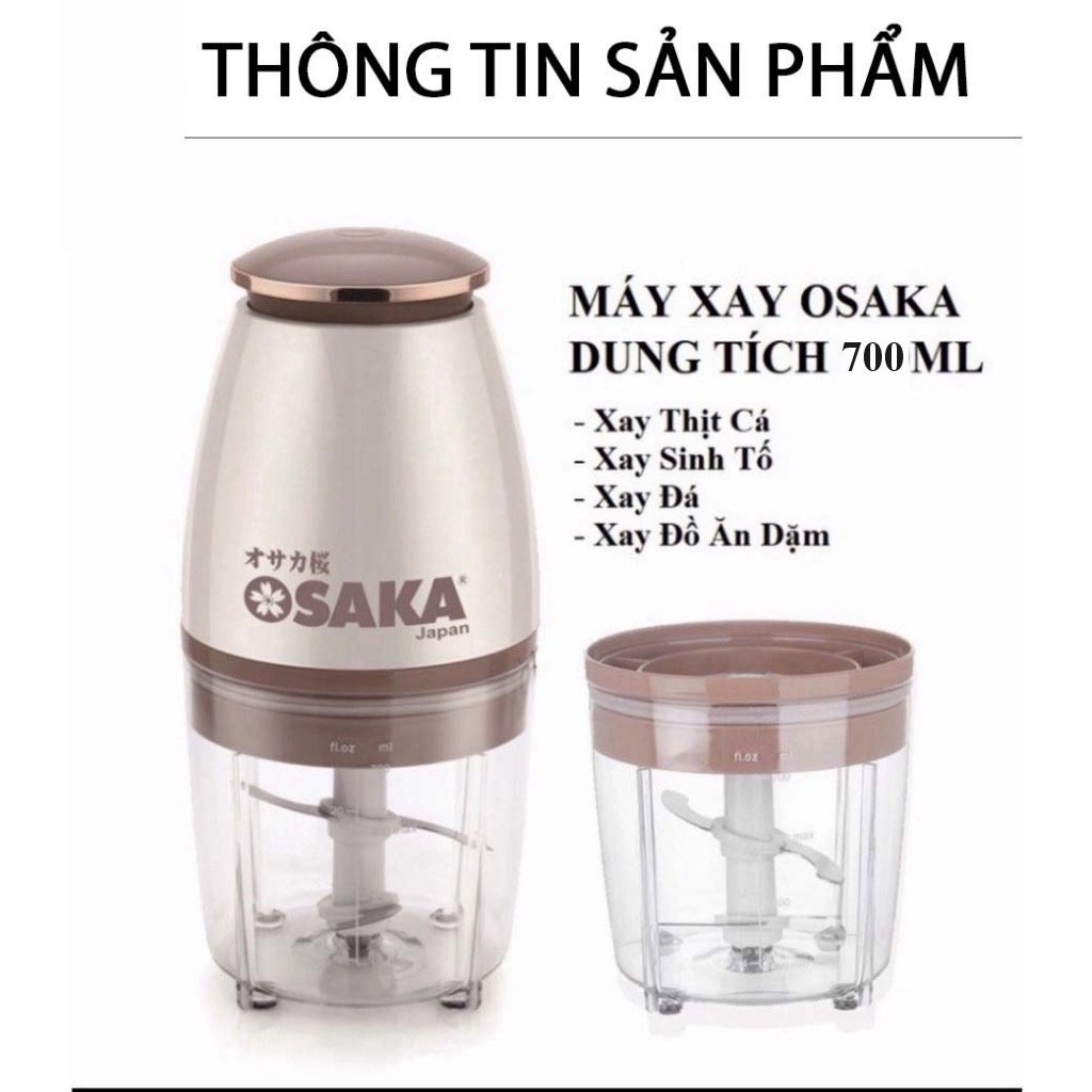 Máy xay đa năng OSAKA dung tích 700ml công suất 350W xay sinh tố xay thực phẩm nhanh chóng tiện lợi